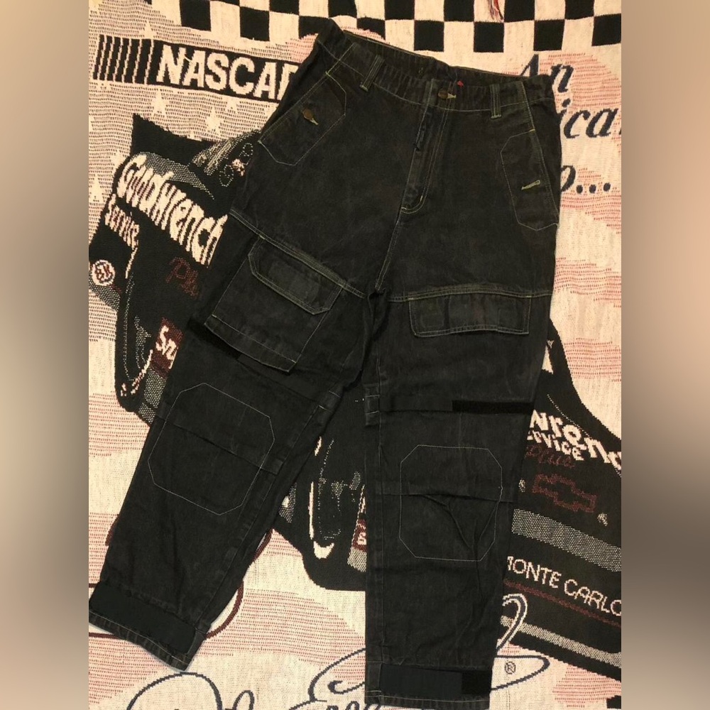 Marithe Francois Girbaud Black Cargo Pants